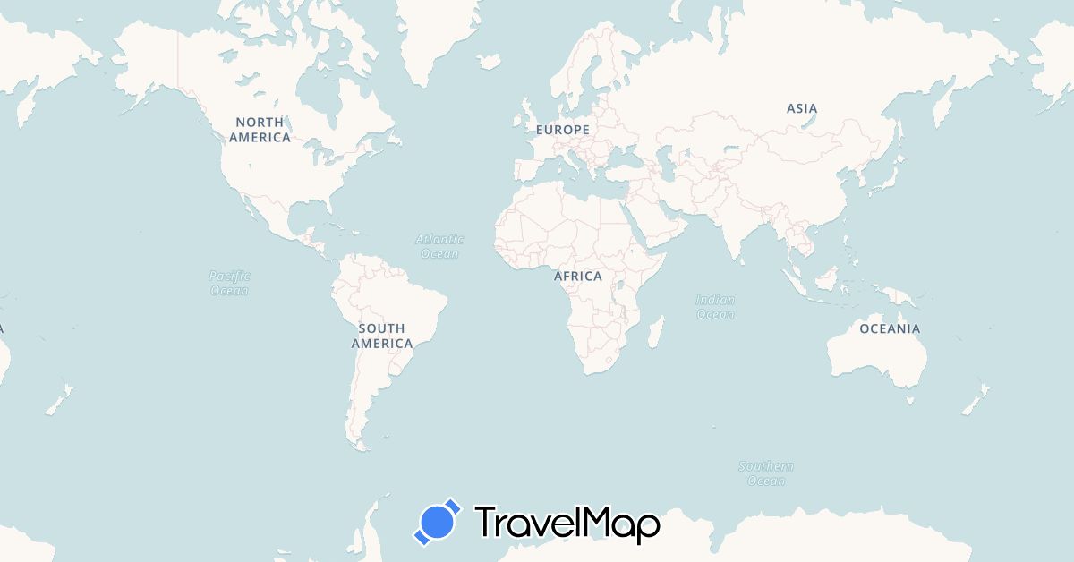 TravelMap itinerary: cycling, train, boat in France (Europe)